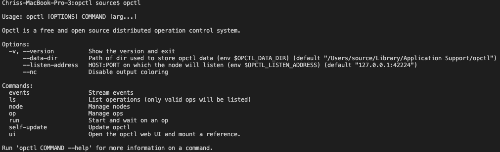 opctl CLI